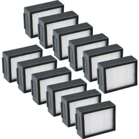 12er-Pack Ersatzfilterteile kompatibel mit iRobot Roomba E, I, J Serie i1 i1+ i3 i3+ i4 i5 i5+i6 i6+ i7 i7+ i8 i8+ E5 E6 E7 J7 Saugroboterzubehör 12 Filter (1/4)
