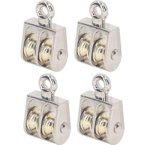 Stück Doppelrollenblock 100 kg (220 lbs) Lager Zinklegierung Kranhebezeug Doppelrollenrolle
