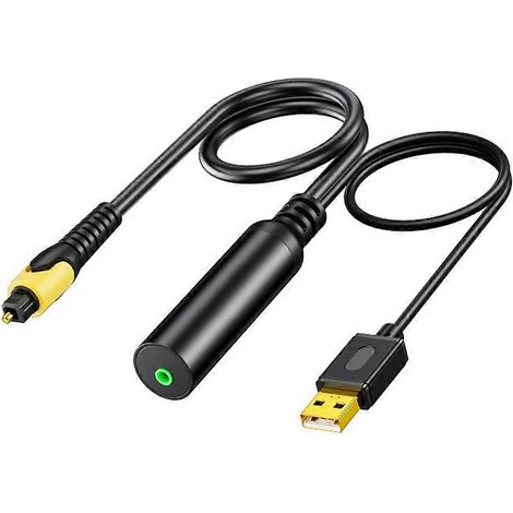 Câble audio numérique USB à fibre optique, convertisseur audio carré 3,5 mm vers SPDIF pour connexion à un amplificateur audio (1/5)