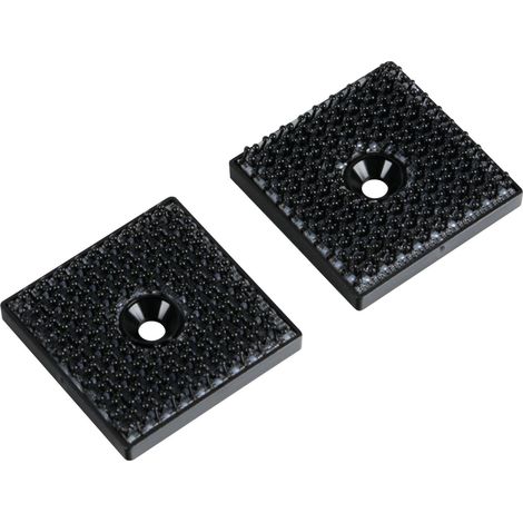 Clips Duotec auto-accoppianti, foro centrale, set 2 pz - 30x30 mm