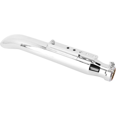 Pot d'échappement oblique moto, silencieux arrière en fer chromé, pièce de rechange 38.5/40/43/45 mm, accessoire remplacement (1/3)