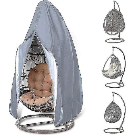 Housse de protection pour œuf suspendu, housse résistante pour œuf suspendu avec fermeture éclair, compatible avec les œuf suspendus d'extérieur simples. (1/5)