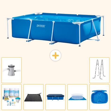 Intex Piscine Tubulaire Rectangulaire - 220x150x60 cm - 8-pièces S20008 (1/5)