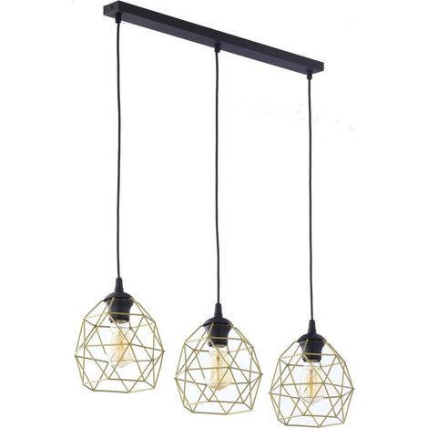 Lámpara colgante Galaxy negra/dorada 3459 TK Lighting