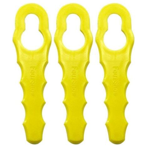 100 Stück Ersatzklingen, kompatibel mit Ryobi Trimmer, doppelt gezahnte Klingenköpfe RAC155 RAC157 RAC158