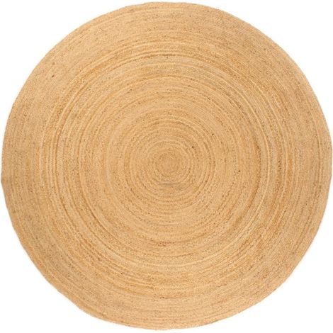 Tappeto in Juta Intrecciata 240 cm Rotondo vidaXL