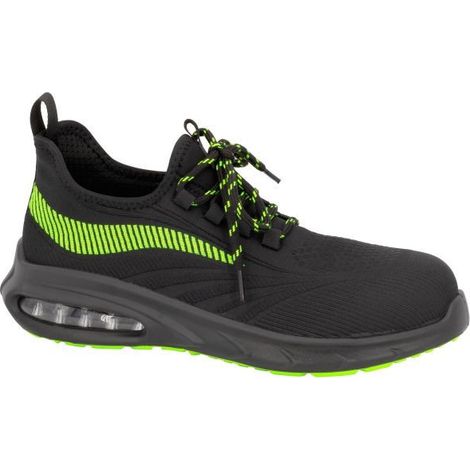 Neri Safety Sicherheitsarbeitsschuh Rush 998 S1 Pl Fo Sr Esd Fine Knit Unisex Schwarz/Grün Gr. 38
