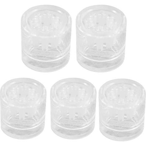 Set of 5 Worm Traps, Clear Acrylic, 8 Holes, For Aquarium, Water Maintenance (1/5)
