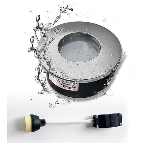 Lot de 1 Spot Encastrable IP65,Base Céramique GU10,Aluminium Moulé,Salle de Bain et Cuisine