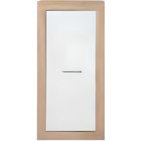 Armoire / placard de rangement avec 1 porte coloris Chêne Cambrian / Blanc - Longueur 54 x profondeur 35 x hauteur 110 cm -PEGANE-