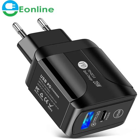 PD25W QC3.0 Schnellladegerät für Samsung-Handys (1/5)