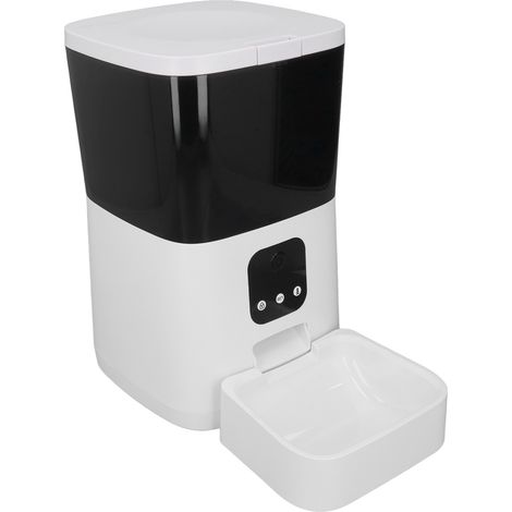 Distributeur automatique de croquettes 6L avec distribution programmée et rationnée, contrôlable via application, Wi-Fi et commande vocale. Prise US 100-240V. (1/5)