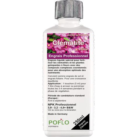Engrais pour clématites et plantes grimpantes à fleurs. (1/3)