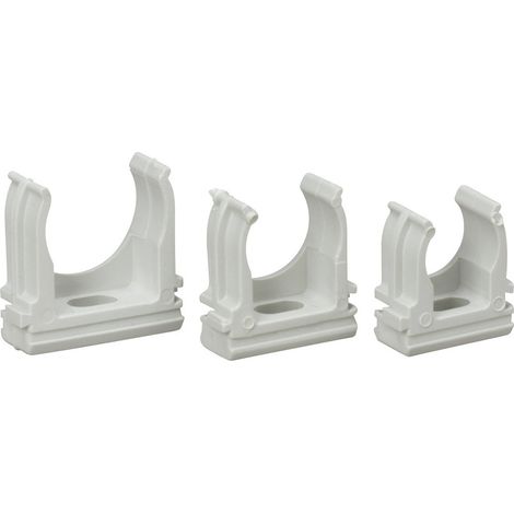 Heidemann 13028 Klemmschelle EN25   Grau 10 St.