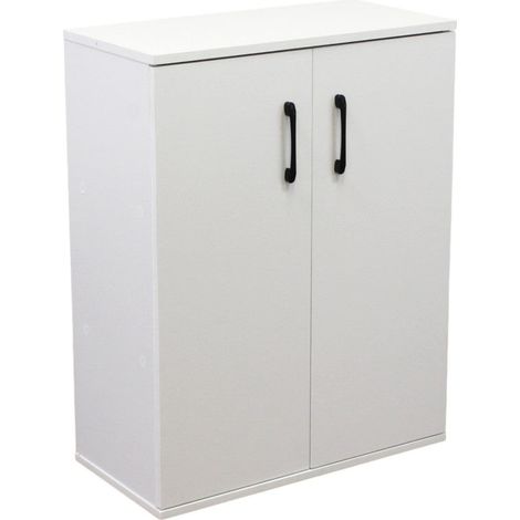 Mobile credenza tuttopiani in legno bianco con 3 ripiani interni Benny (1/5)