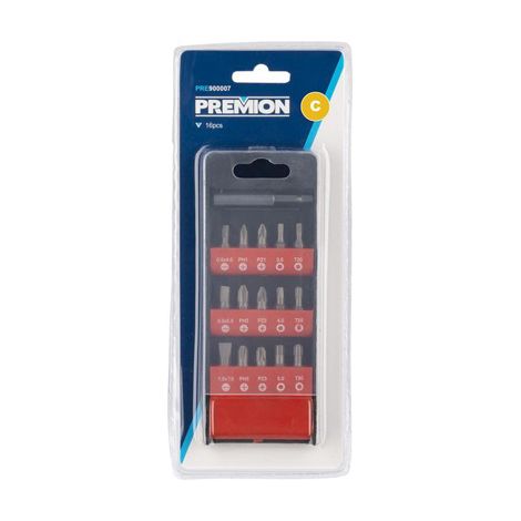 Jeu de 15 embouts de tournevis PH-PZ-Torx-Hex pre90007 premion (1/2)