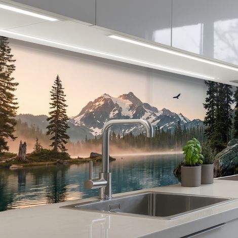 SCHIENALI CUCINA Montagne - Acqua - Alberi 250x80 cm (1/5)