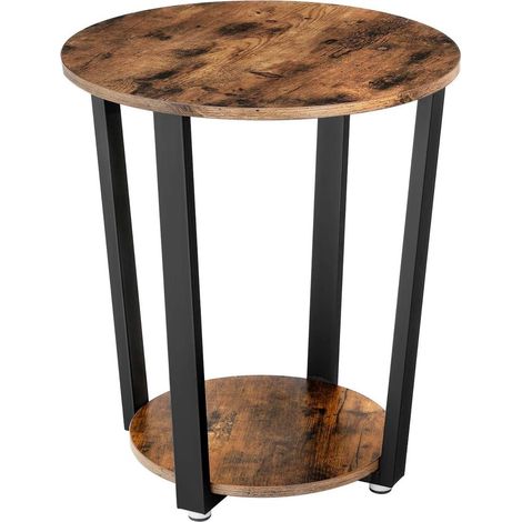 Mesa de centro color miel para salón BEGRYF 50x50x57 (1/5)