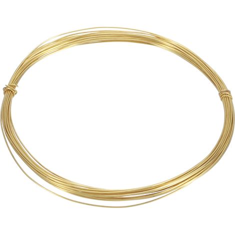 22 Gauge Fil de Laiton 0.6mm pour Loisirs Créatifs 6 Mètre de Long Rond Flexible et Malléable pour Bijoutier, pour la Création de Bijoux, le Modélisme et la Décoration (1/5)