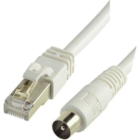 CORDON BALUN RJ45 M / TV 9,52mm M - PASSIF - 1m50 ERARD - 4482 (1/4)