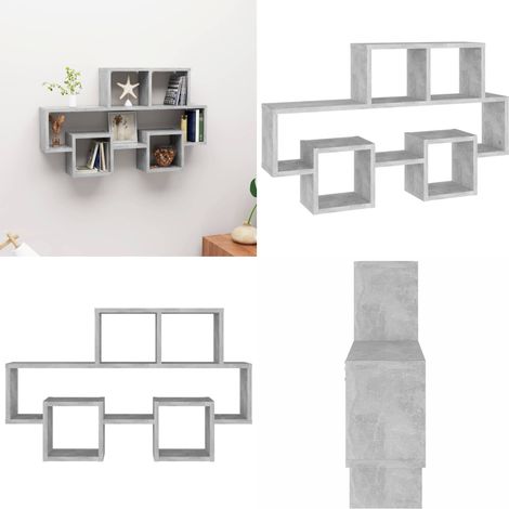 Wandregal in Autoform Betongrau 82x15x51 cm Holzwerkstoff - Wandregal - Autodesign - Wohnraumdeko - Betonlook - Stauraum - Home & Living (1/5)