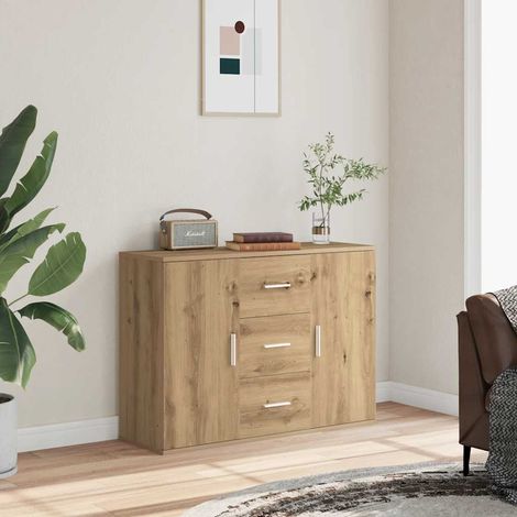 Sideboard Artisan-Eiche 90x29,5x65 cm Holzwerkstoff