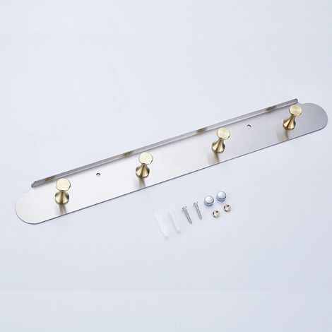 Wandhaken aus Edelstahl, Garderobenhaken, Handtuchhalter, Schlüsselhalter, Kleiderhaken, Türhänger – Silber