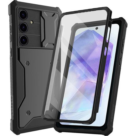Custodia per Samsung Galaxy A55, erbord Rugged Case, nera (due cornici) (1/5)