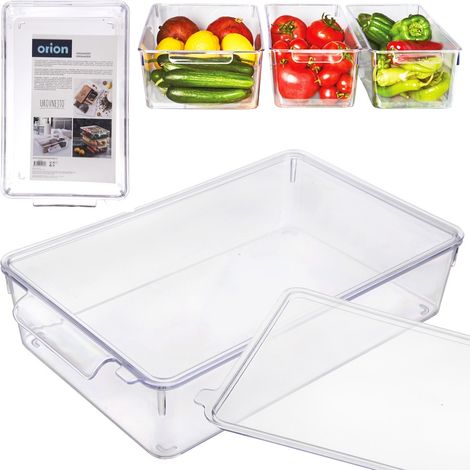 Contenitore organizer da frigorifero con coperchio per spezie e alimenti, 32,5x20x7,5 cm, Orion 731633 (1/5)