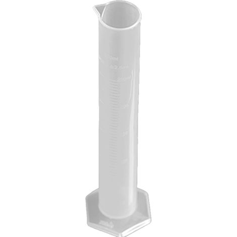 Messzylinder, gerade, aus Kunststoff, 250 ml, großes Fassungsvermögen, transparente Skala, Werkzeug für Experimente, 250 ml (1/5)