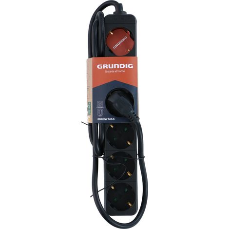 Grundig multiprise Noir H4xl4.7xL28.3cm (1/3)