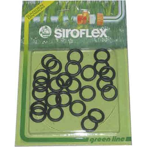 Jeu de 25 joints toriques en caoutchouc – Raccord pour circuit d'arrosage – Étanchéité durable et sans fuite – Compatible systèmes d'irrigation – Siroflex