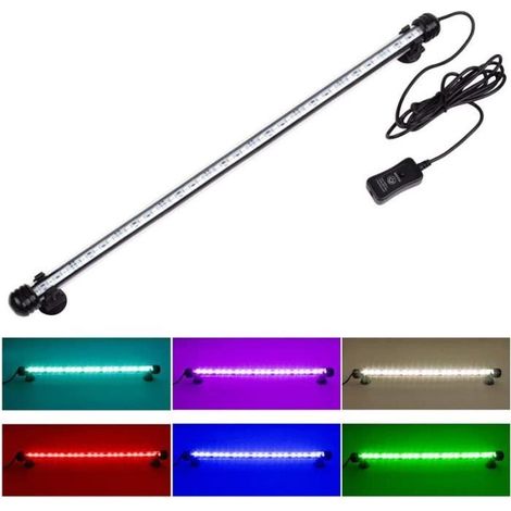 Lampe d'aquarium - FOLAYA - 38 cm - 16 couleurs - Étanche IP68 - Économie d'énergie (1/4)