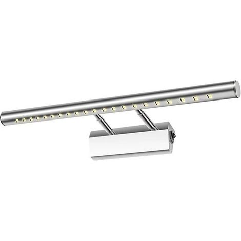 Applique murale LED 5 W pour miroir de salle de bain, éclairage de tableau, étanche IP44, orientable à 180°, avec interrupteur en acier inoxydable (1/4)