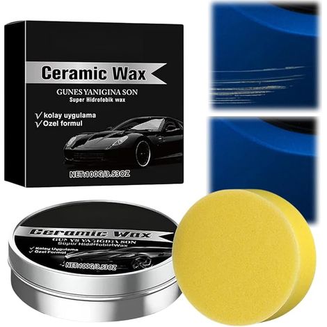 Polish Wax for Cars, Car Polish and Scratch Remover and Car Body Polisher, Remove Deep Scratch Glass, Glass Polish Kit, Car Windscreen Polish (1/5)