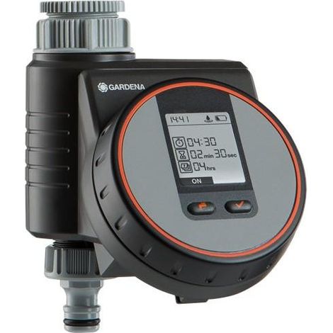 Gardena Wassersteuerung Flex 1890-28 automatisches Bewässerungssystem schwarz grau orange