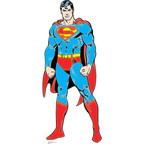 Figurine en carton Superman DC Comics (année 60) Hauteur 189 CM