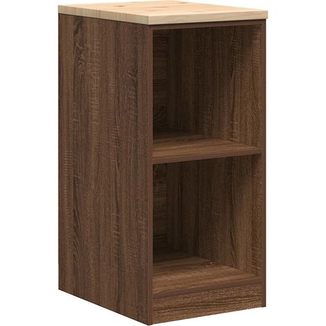 Armoire de rangement de garage 40 x 51 x 85 cm avec 2 étagères robuste style contemporain en bois pin (1/5)