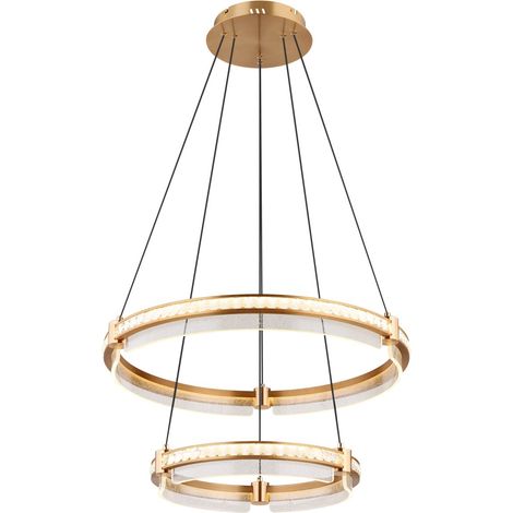 Globo - lámpara colgante - BLONDIE - dorado - metal - Ø 60cm - (1/3)