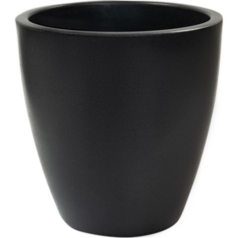 WellHome MACETERO DE POLIETILENO POR ROTOMOLDEO COLOR ANTRACITA 40x40 CM (1/5)