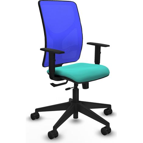 Silla de oficina piqueras y crespo Motilla turquesa espuma alta densidad (1/2)