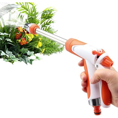 Lance d'arrosage réglable — Idéale pour le lavage de voiture et le nettoyage du jardin Design portable avec contrôle de débit multi-modes — Accessoire de nettoyage extérieur (1/5)