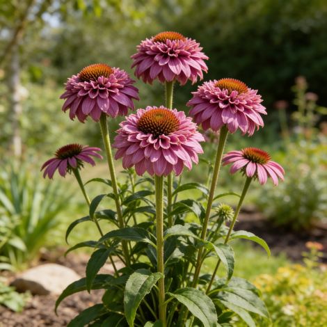Échinacée purpurea Double decker 20cm Godet 9cm - Echinacea (1/4)