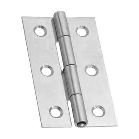 PAUMELLE ÉTROITE GOUJON FIXE 30x20 mm