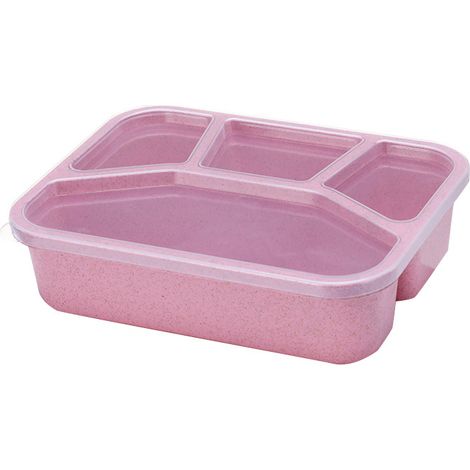 Boîte à bento pour adultes, boîte à lunch réutilisable pour enfants, boîte à bento à 4 compartiments pour la préparation des repas, boîte à lunch pour enfants (1/5)