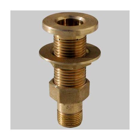 RACCORDO CON CODOLO PER CASSONE IN OTTONE  1/2     MADE IN ITALY
