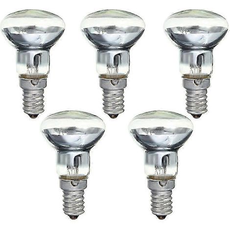 Ampoules de rechange pour lampe à lave E14 R39 30W réflecteur transparent lot de 5 - Transparent (1/5)
