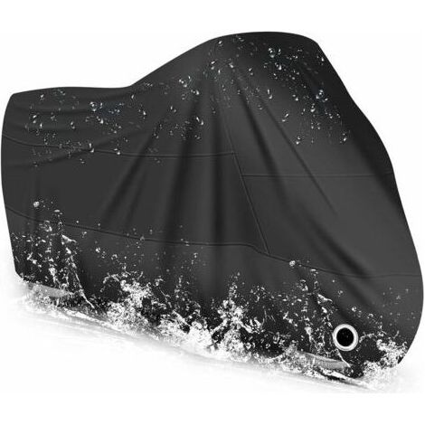 Housse de Protection pour Moto imperméable, résistant au Froid et intempéries 210T (L-220x95x110cm) (1/4)