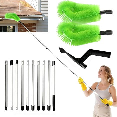 400 CM Outil de Nettoyage de gouttière de Manches télescopiques pour jardin (1/5)