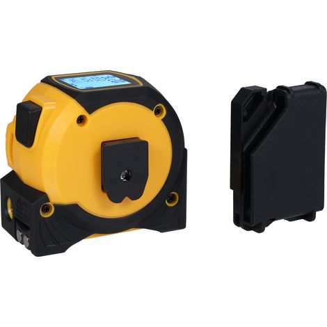 Ruban À Mesure Laser 5m Portable Pour Chantier - Télémètre Avec Niveau À Bulle, Précision ±3Mm, Stockage 4 Relevés Pour (1/5)